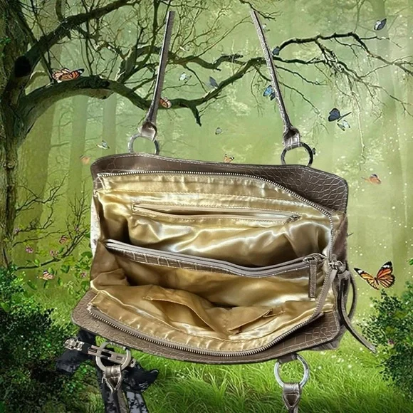 Y2K 90s Vintage Guess Leather Bag - Picture 6 of 9